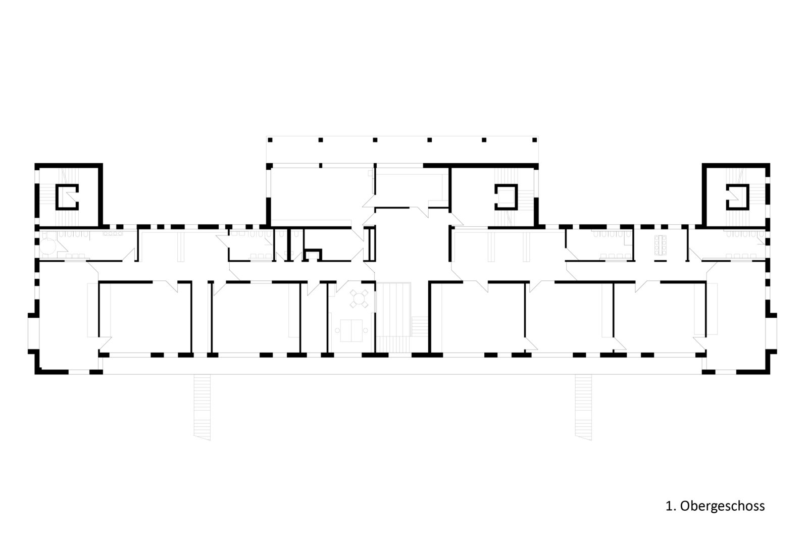 Neubau Kita und Förderschule an der alten Messe, Leipzig - Grundriss 1. Obergeschoss