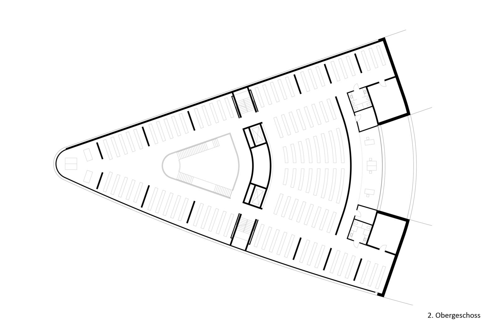 Wettbewerb Leibniz-Institut für Länderkunde in Leipzig, Zentrum - 2. Obergeschoss