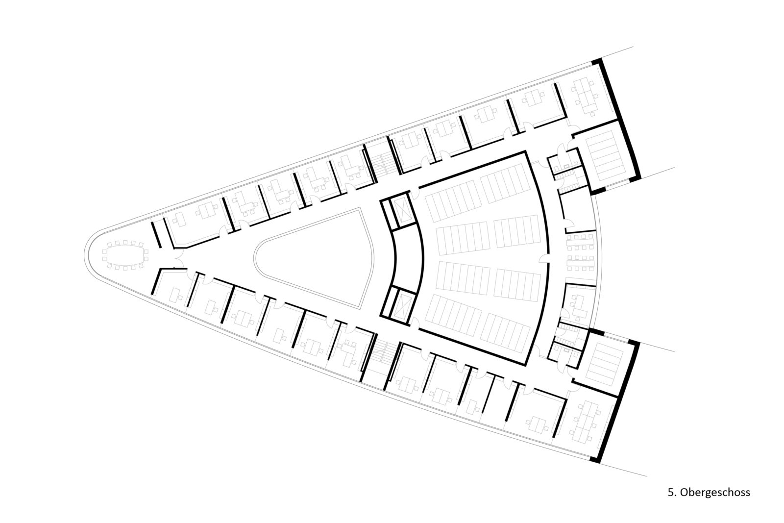 Wettbewerb Leibniz-Institut für Länderkunde in Leipzig, Zentrum - 5. Obergeschoss