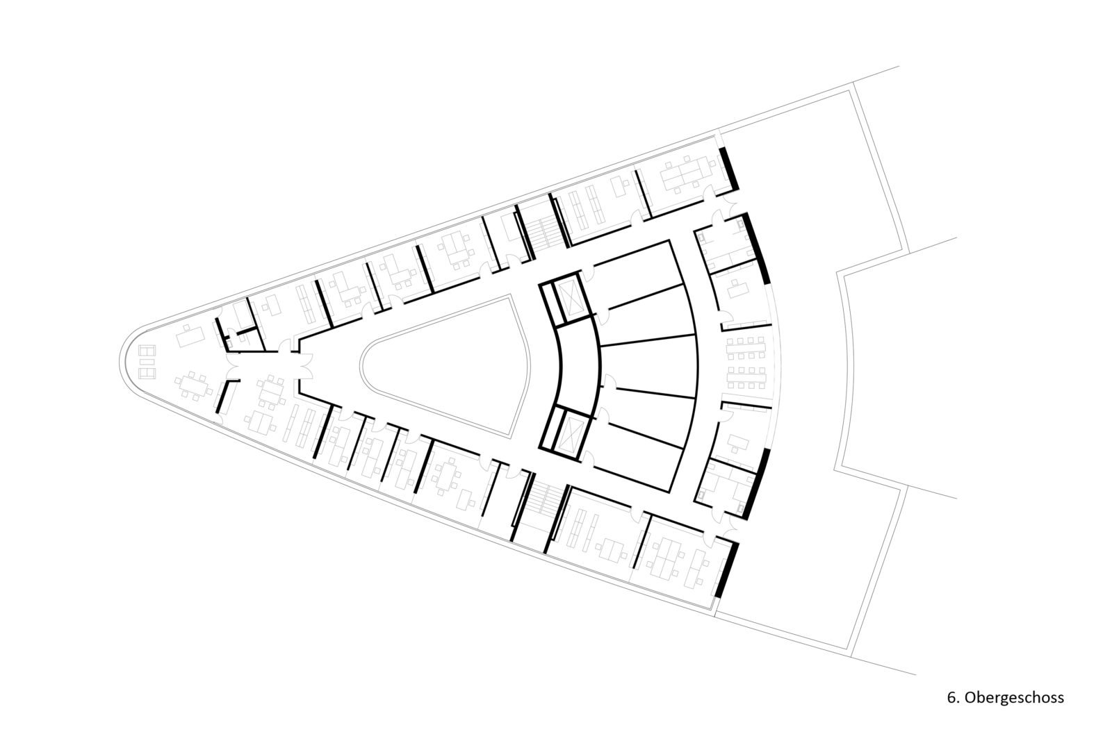 Wettbewerb Leibniz-Institut für Länderkunde in Leipzig, Zentrum - 6. Obergeschoss
