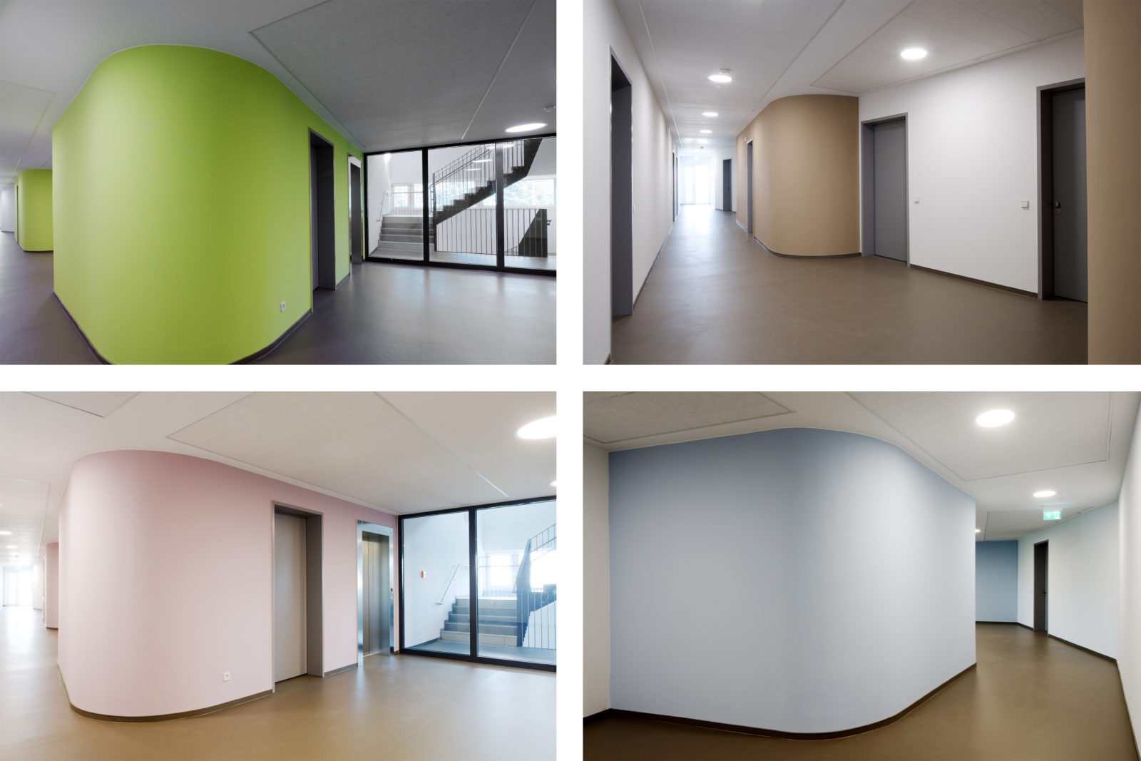 Neubau Altenwohnheim in Leipzig, Eutritzsch - Innen Farbkonzept