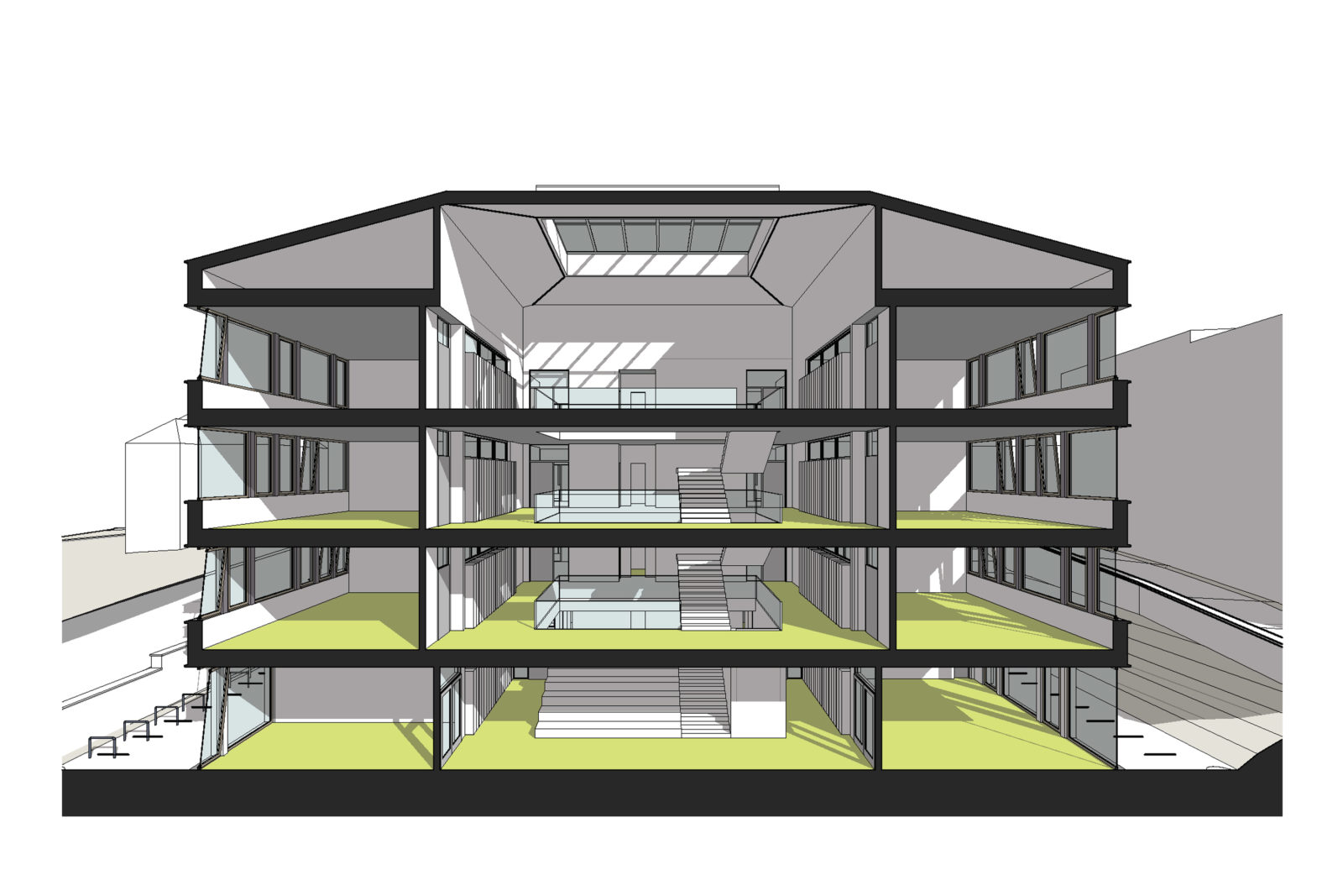 Oberschule Geyer Schnittperspektive